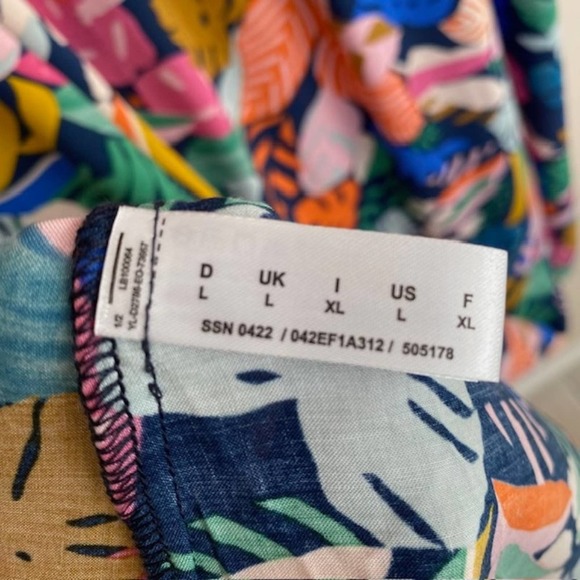 Esprit Tropical Multi-Colored Dress - Large - Picture 6 of 6